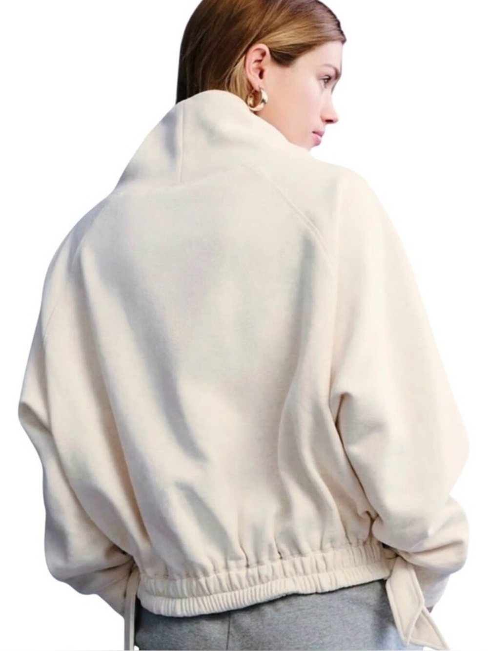 Daily Practice by Anthropologie Long-Sleeve Funnel Neck Sweatshirt - Picture 2 of 7